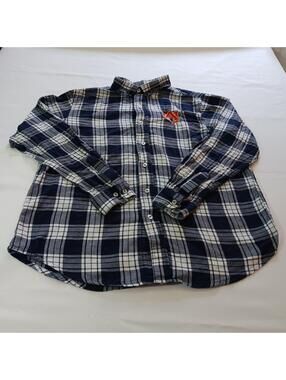 KA Knights Apparel Auburn University Men’s Blue Plaid Shirt Long Sleeve L